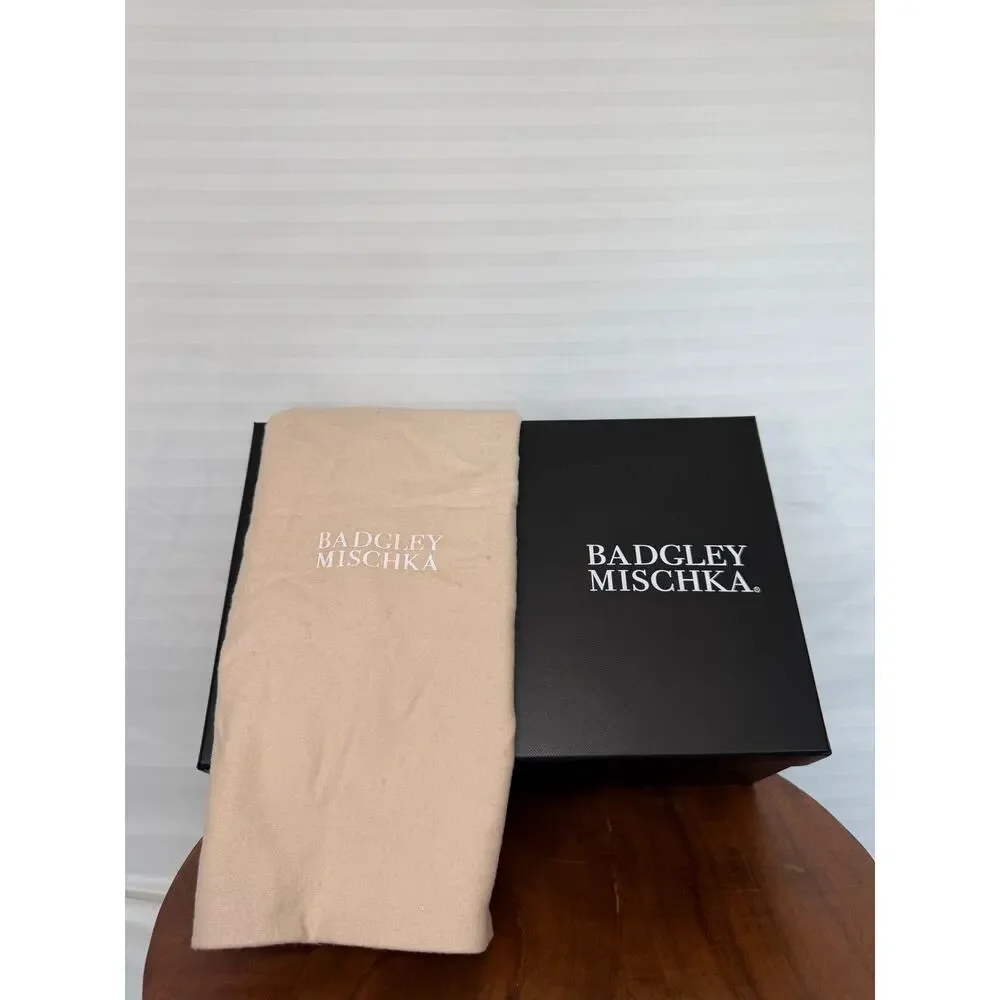 Badgley Mischka Vanesa Ruched Bow Pumps Ivory 8.5 NIB MSRP $225 Wedding